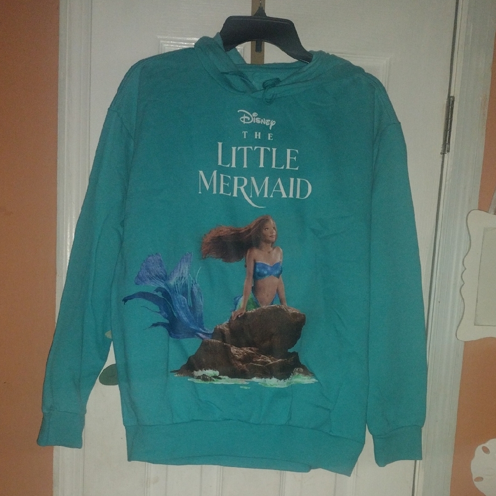 Disney Blue Little Mermaid Sweatshirt Hoodie